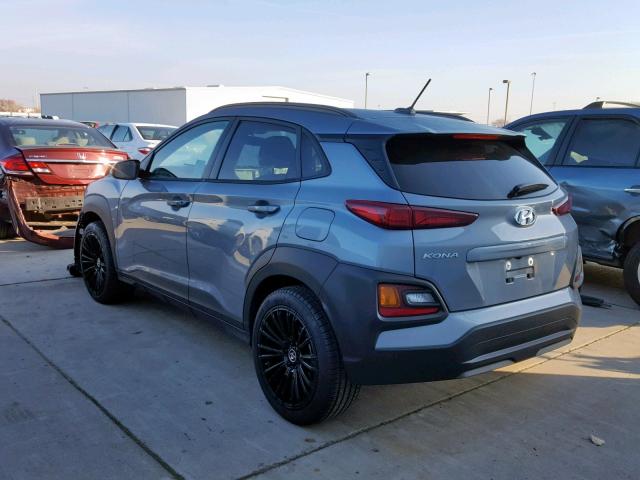 KM8K22AA8JU089683 - 2018 HYUNDAI KONA SEL SILVER photo 3