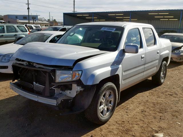 2HJYK16566H558697 - 2006 HONDA RIDGELINE SILVER photo 2