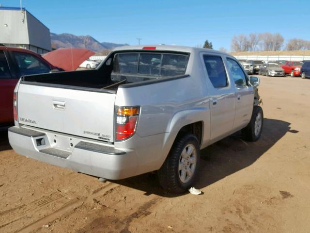 2HJYK16566H558697 - 2006 HONDA RIDGELINE SILVER photo 4