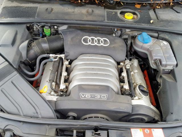 WAUVT58EX3A256541 - 2003 AUDI A4 3.0 AVA GRAY photo 7