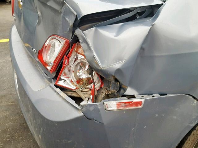 1G1ZG57B19F115538 - 2009 CHEVROLET MALIBU LS SILVER photo 10