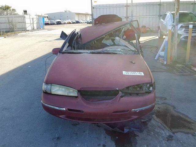 1MELM62W5VH615382 - 1997 MERCURY COUGAR XR7 MAROON photo 10