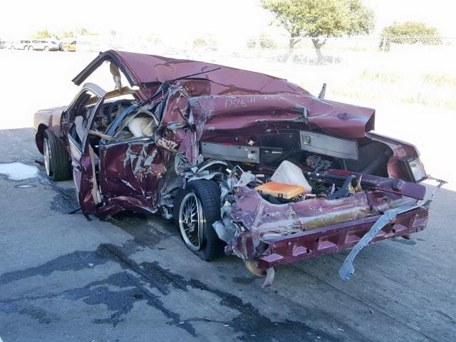 1MELM62W5VH615382 - 1997 MERCURY COUGAR XR7 MAROON photo 3