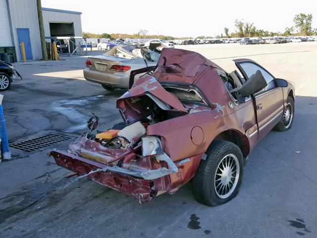 1MELM62W5VH615382 - 1997 MERCURY COUGAR XR7 MAROON photo 4