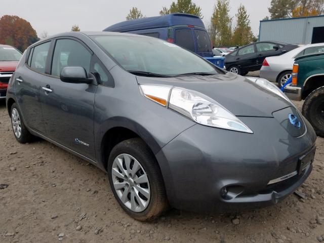 1N4BZ0CP1HC307278 - 2017 NISSAN LEAF S GRAY photo 1