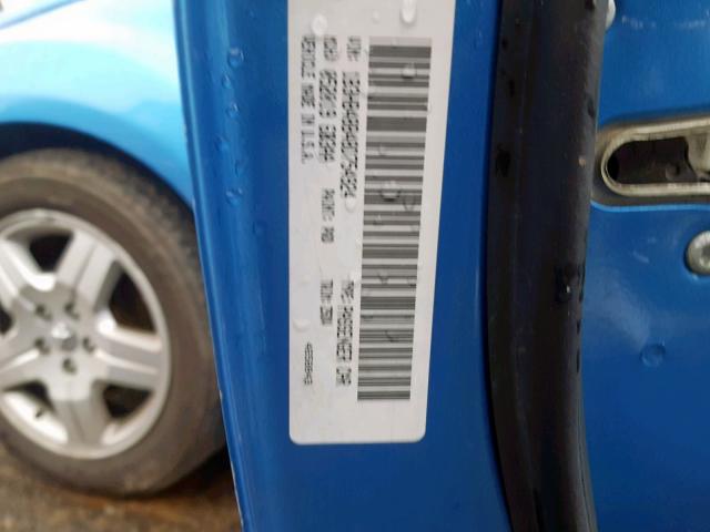 1B3HB48B48D754924 - 2008 DODGE CALIBER SX BLUE photo 10