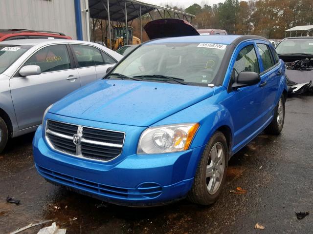 1B3HB48B48D754924 - 2008 DODGE CALIBER SX BLUE photo 2