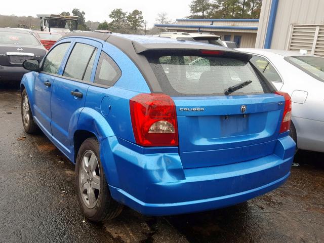 1B3HB48B48D754924 - 2008 DODGE CALIBER SX BLUE photo 3