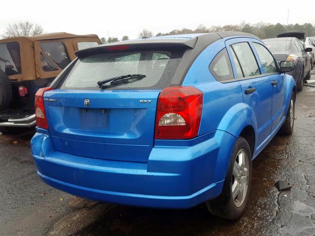 1B3HB48B48D754924 - 2008 DODGE CALIBER SX BLUE photo 4