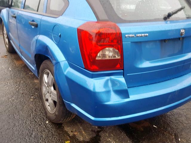 1B3HB48B48D754924 - 2008 DODGE CALIBER SX BLUE photo 9