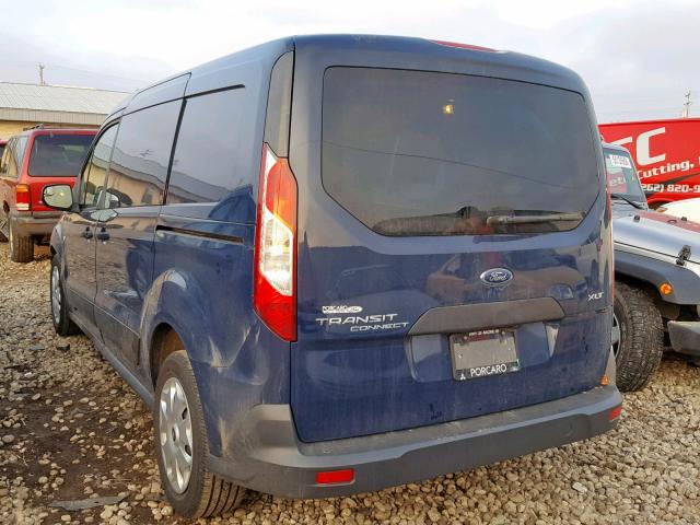 NM0LE7F70H1315203 - 2017 FORD TRANSIT CO BLUE photo 3