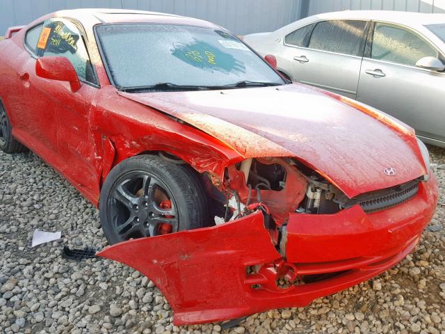 KMHHN65F03U033240 - 2003 HYUNDAI TIBURON GT RED photo 9