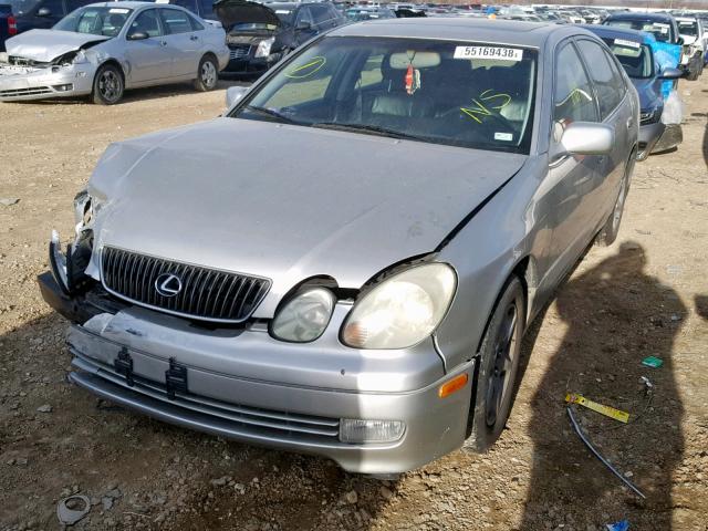 JT8BD69S410137236 - 2001 LEXUS GS 300 SILVER photo 2