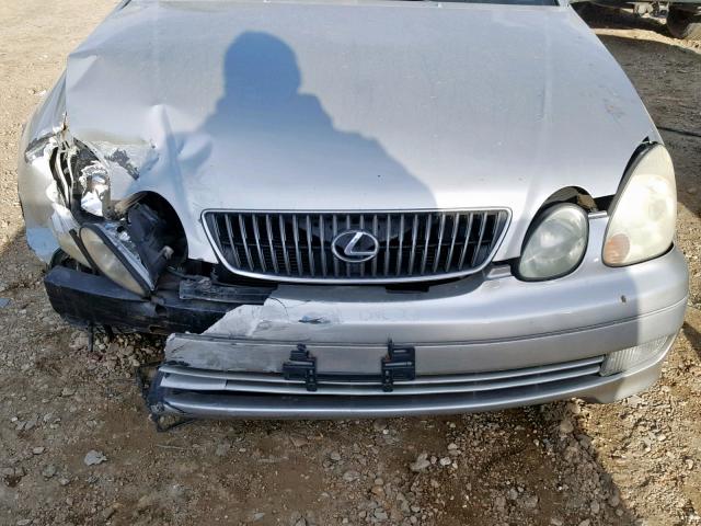 JT8BD69S410137236 - 2001 LEXUS GS 300 SILVER photo 9