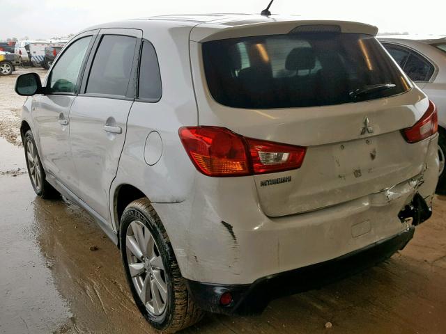 4A4AP3AU6EE029508 - 2014 MITSUBISHI OUTLANDER WHITE photo 3