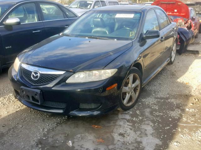 1YVHP80D745N26872 - 2004 MAZDA 6 S BLACK photo 2