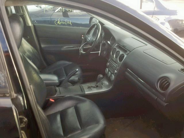 1YVHP80D745N26872 - 2004 MAZDA 6 S BLACK photo 5