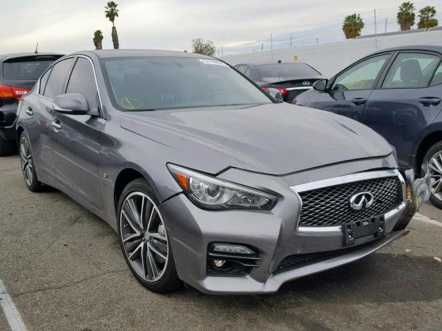 JN1BV7AP4FM332509 - 2015 INFINITI Q50 BASE GRAY photo 1