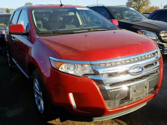 2FMDK3JC0BBA65157 - 2011 FORD EDGE SEL RED photo 1