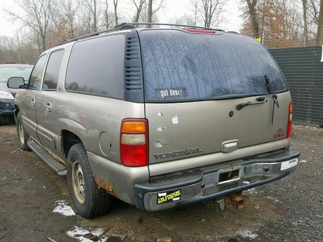 3GKFK16Z42G261196 - 2002 GMC YUKON XL K BEIGE photo 3