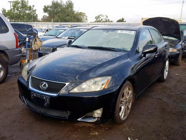 JTHBK262772036790 - 2007 LEXUS IS 250 BLACK photo 2