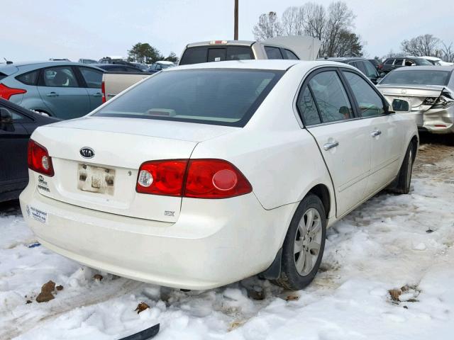 KNAGE123365051398 - 2006 KIA OPTIMA LX WHITE photo 4