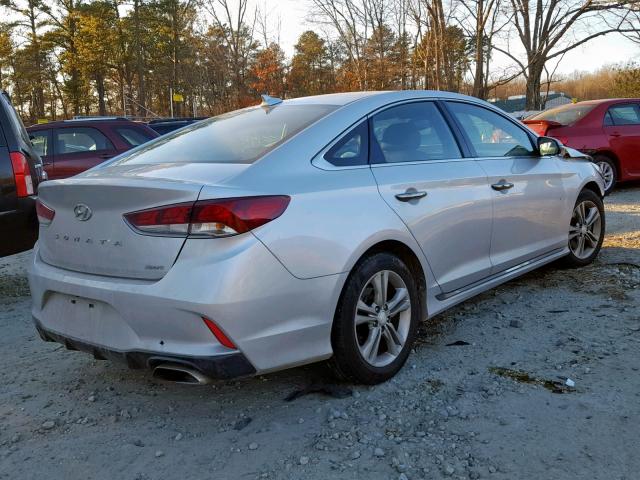 5NPE34AF6JH653492 - 2018 HYUNDAI SONATA SPO SILVER photo 4