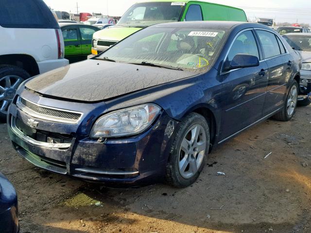 1G1ZC5EB4AF265484 - 2010 CHEVROLET MALIBU 1LT BLUE photo 2