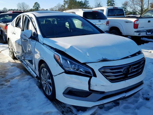 5NPE34AF3HH585369 - 2017 HYUNDAI SONATA SPO WHITE photo 1