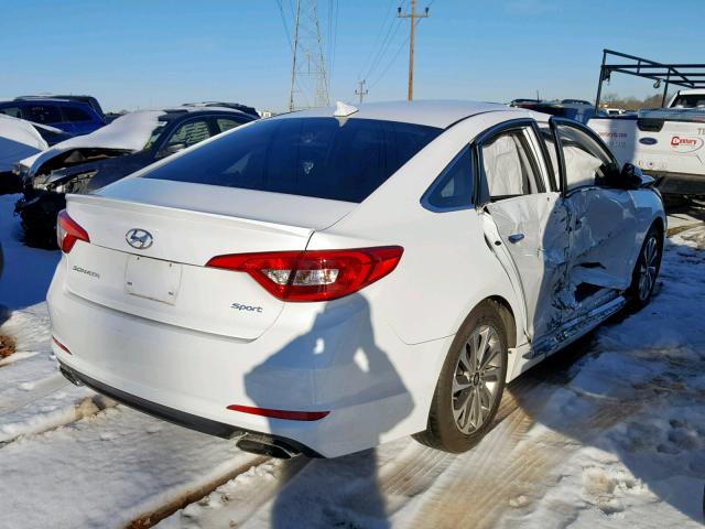 5NPE34AF3HH585369 - 2017 HYUNDAI SONATA SPO WHITE photo 4