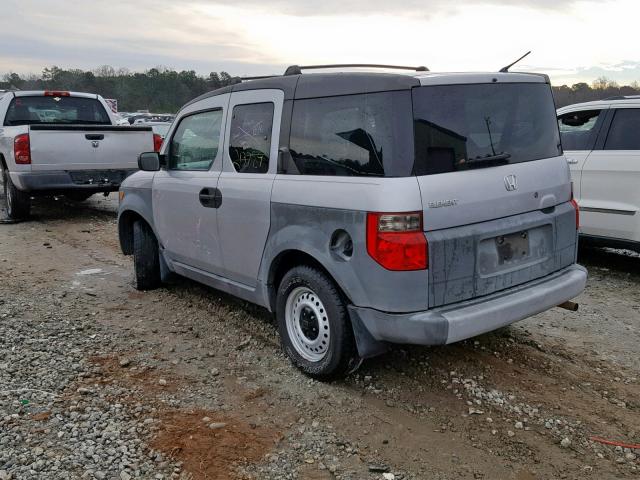 5J6YH18314L004296 - 2004 HONDA ELEMENT LX SILVER photo 3