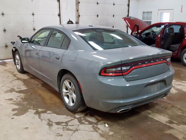 2C3CDXBG7KH653254 - 2019 DODGE CHARGER SX GRAY photo 3