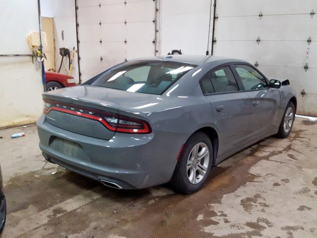 2C3CDXBG7KH653254 - 2019 DODGE CHARGER SX GRAY photo 4