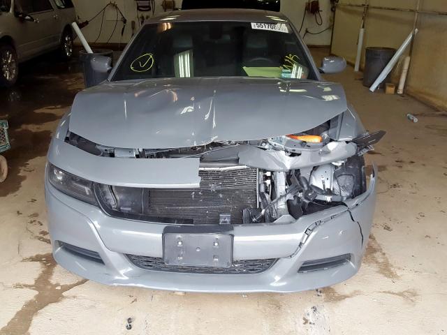 2C3CDXBG7KH653254 - 2019 DODGE CHARGER SX GRAY photo 7