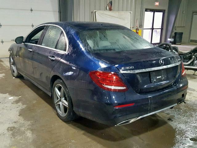 WDDZF4KB6HA027937 - 2017 MERCEDES-BENZ E 300 4MAT BLUE photo 3