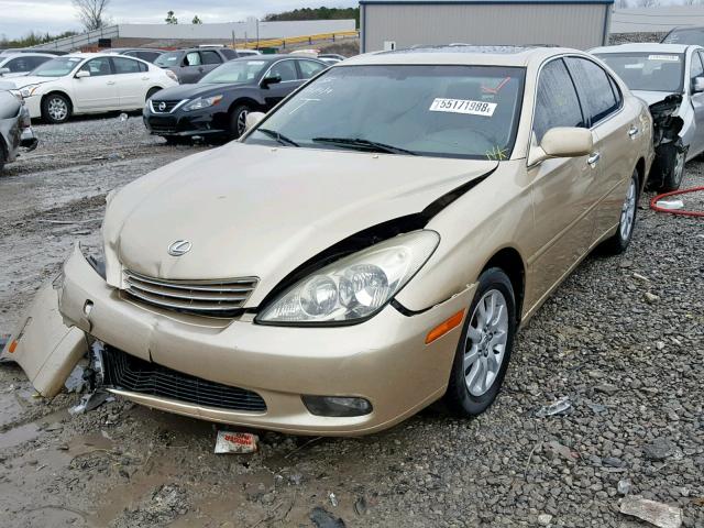 JTHBF30G630116439 - 2003 LEXUS ES 300 GOLD photo 2