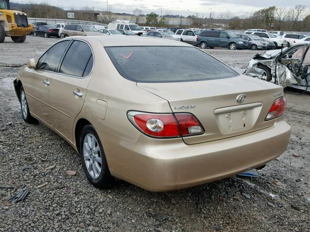 JTHBF30G630116439 - 2003 LEXUS ES 300 GOLD photo 3