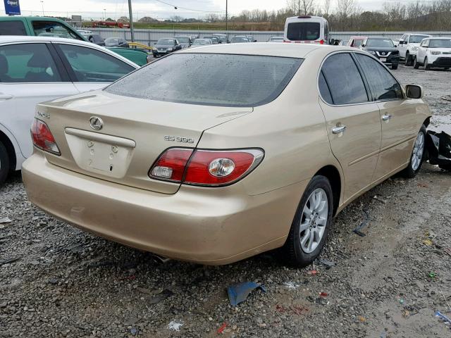 JTHBF30G630116439 - 2003 LEXUS ES 300 GOLD photo 4