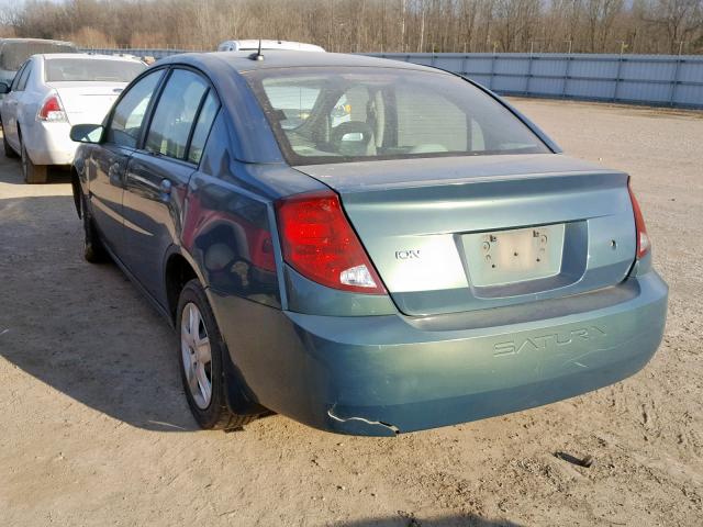 1G8AJ55F17Z205516 - 2007 SATURN ION LEVEL TEAL photo 3