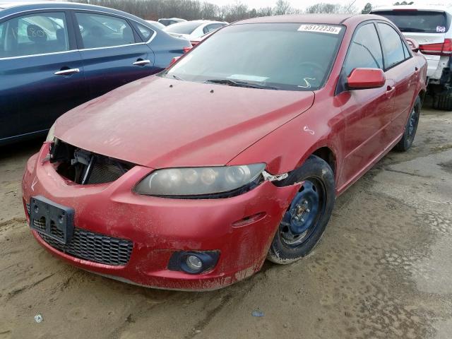 1YVHP80C165M23635 - 2006 MAZDA 6 I RED photo 2