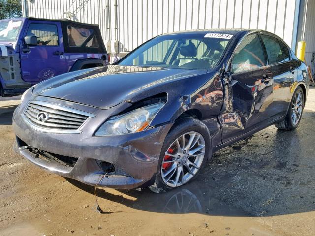 JN1CV6AP6DM721535 - 2013 INFINITI G37 BASE BLACK photo 2