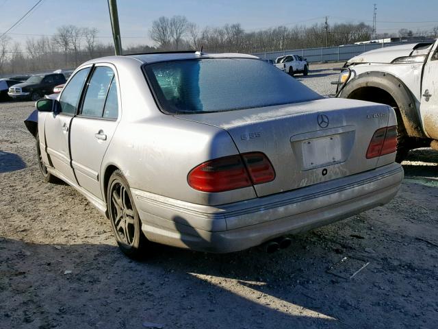 WDBJF74J41B159414 - 2001 MERCEDES-BENZ E 55 AMG SILVER photo 3