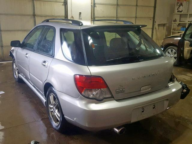 JF1GG29695G813130 - 2005 SUBARU IMPREZA WR SILVER photo 3