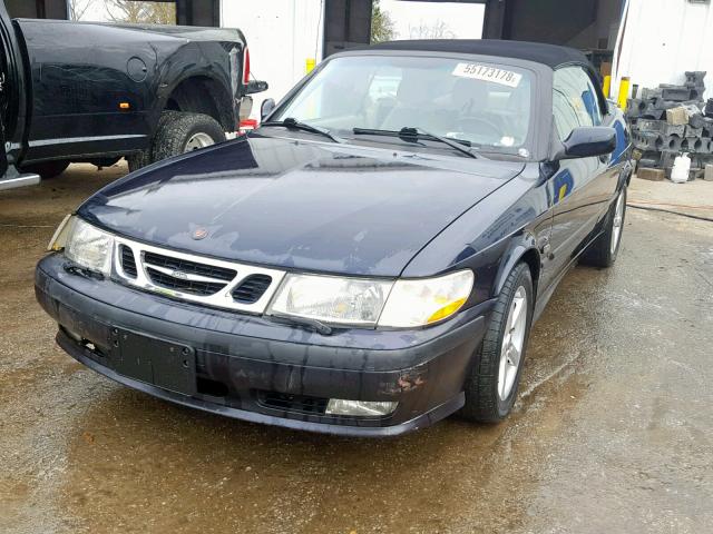 YS3DF78K617010189 - 2001 SAAB 9-3 SE BLUE photo 2