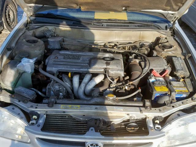 2T1BR12E3YC809569 - 2000 TOYOTA COROLLA VE SILVER photo 7