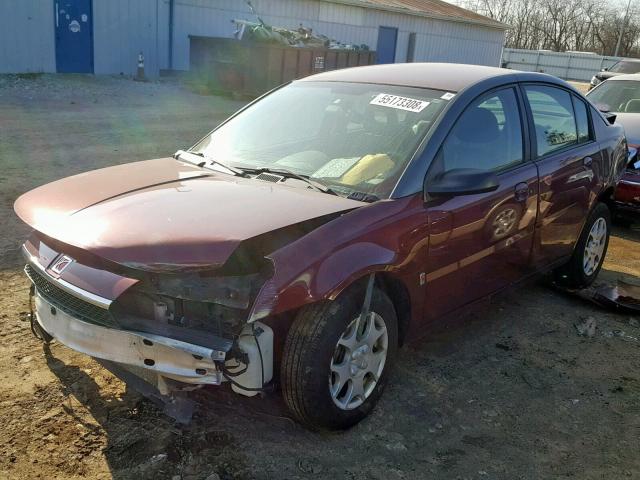 1G8AJ52FX3Z158971 - 2003 SATURN ION LEVEL MAROON photo 2