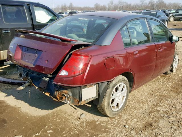 1G8AJ52FX3Z158971 - 2003 SATURN ION LEVEL MAROON photo 4