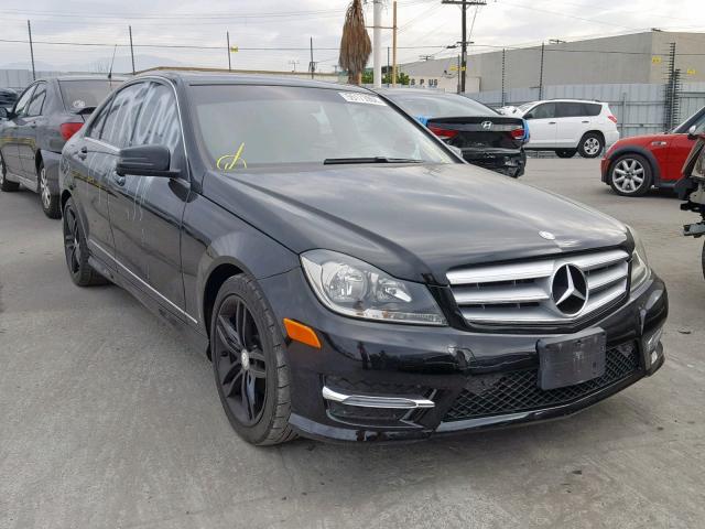 WDDGF4HB3DA863679 - 2013 MERCEDES-BENZ C 250 BLACK photo 1