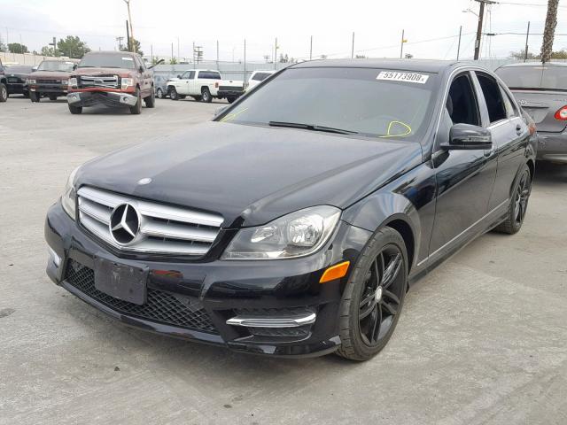 WDDGF4HB3DA863679 - 2013 MERCEDES-BENZ C 250 BLACK photo 2