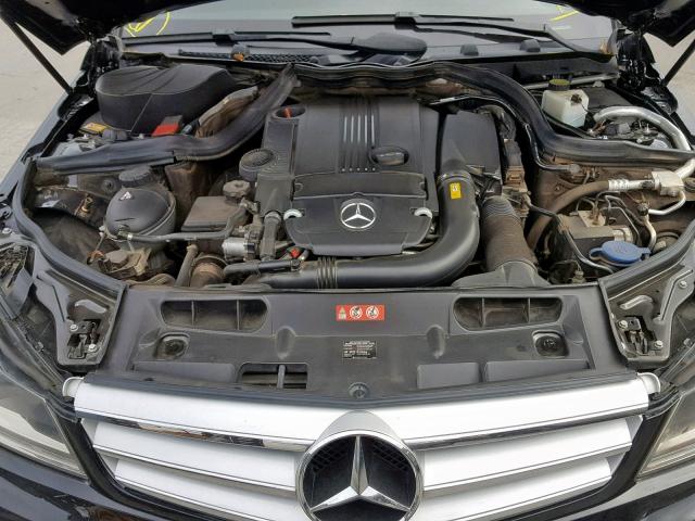 WDDGF4HB3DA863679 - 2013 MERCEDES-BENZ C 250 BLACK photo 7